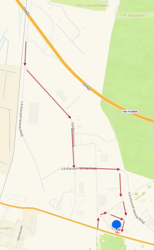 Схема проезда WB Чкаловский СГТ